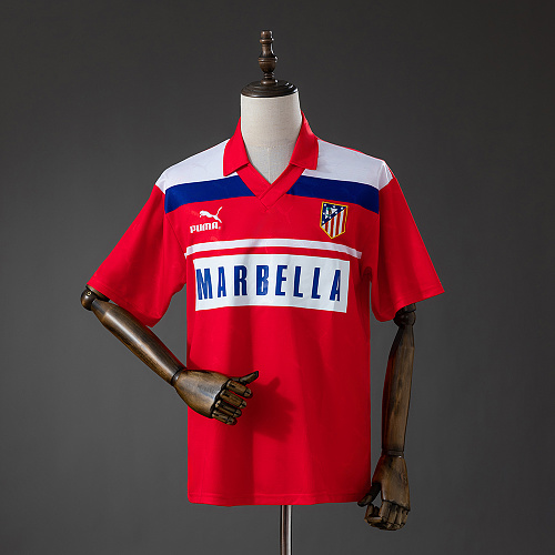 Atletico Madrid 90/93 Visitante Retrô Camisa S-4XL
