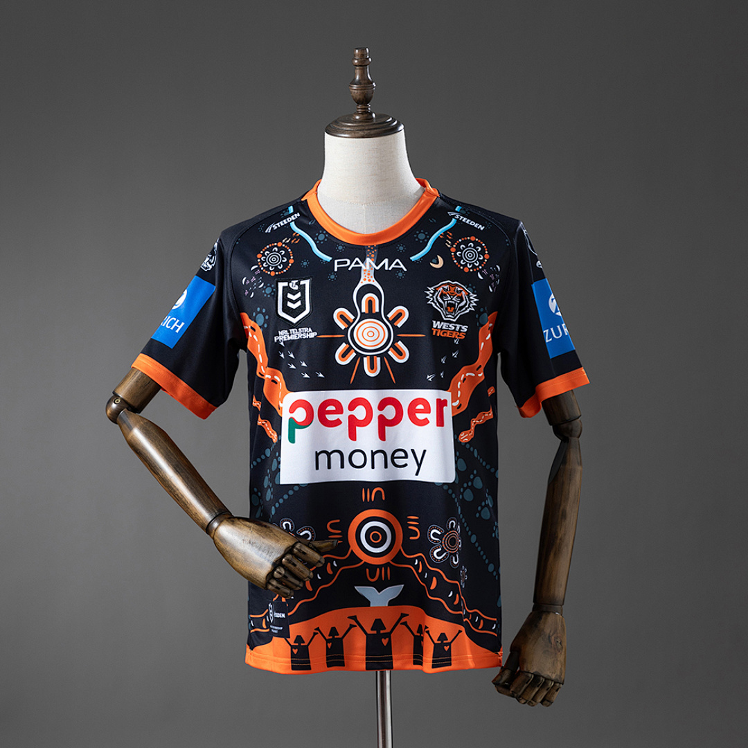 NRL West Tigers 2025 Indigenous Camisa S-5XL, foto 1
