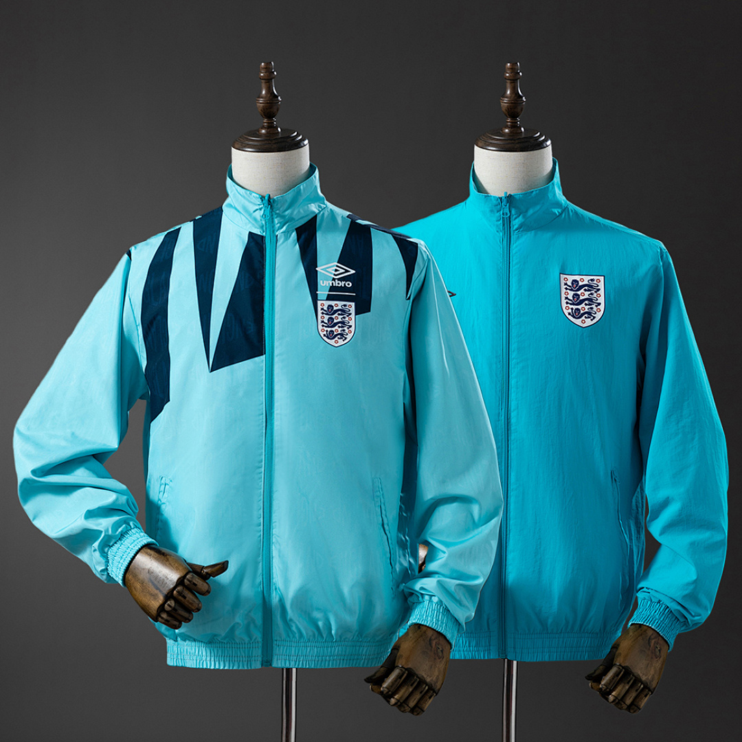 England Reversible Jacket Windbreaker - Light Blue Sizes S-XXL, foto 1