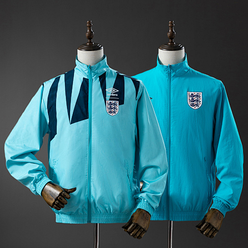 England Reversible Jacket Windbreaker - Light Blue Sizes S-XXL