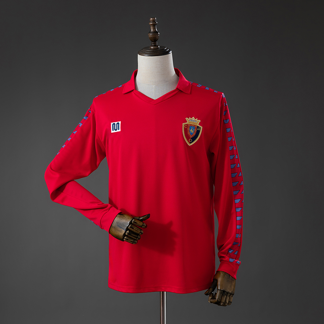 Osasuna 1983 Titular Retrô Manga longa Camisa S-XXL, foto 1