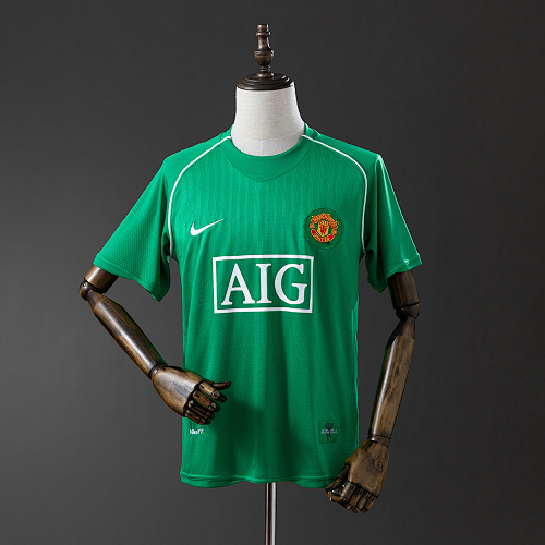 M-U 07/08 Goleiro Retrô Camisa S-XXL