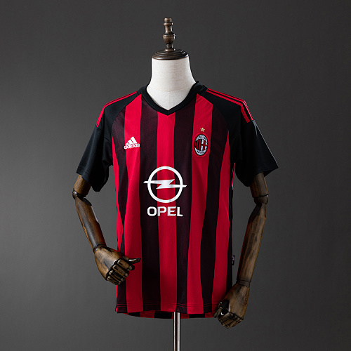 AC Milan 02/03 Titular Retrô Camisa S-XXL