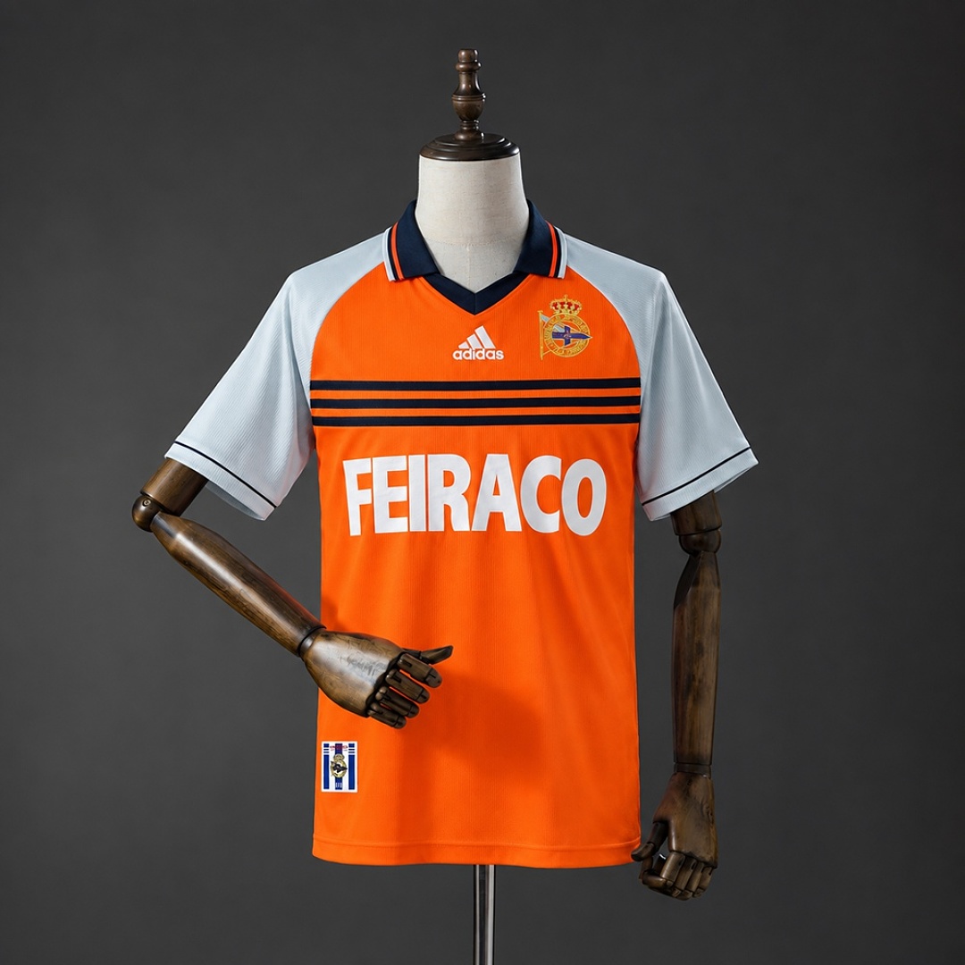 Retrô Deportivo La Coruña 98/99 Terceira Camisa S-XXL, foto 1