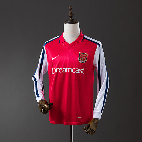Arsenal 01/02 Titular Manga longa Retrô Camisa S-XXL