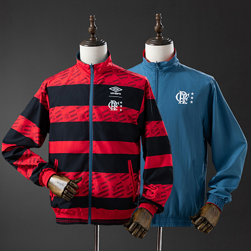 Flamengo Reversible Jacket Windbreaker - Red & Cyan S-XXL