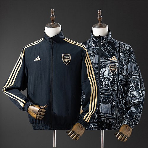 Arsenal Reversible Jacket Windbreaker - Black S-XXL
