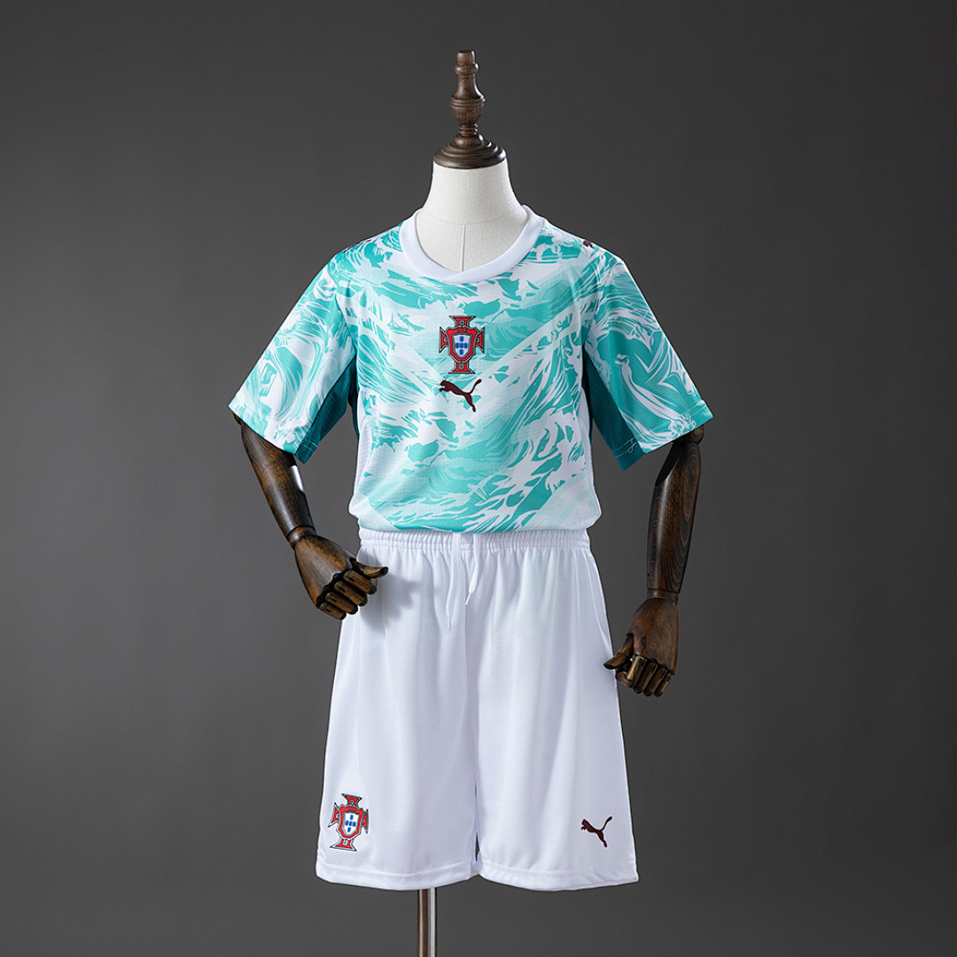 Portugal 2026 Visitante Kids Kit Jerseys Tamanho 16-28, foto 1