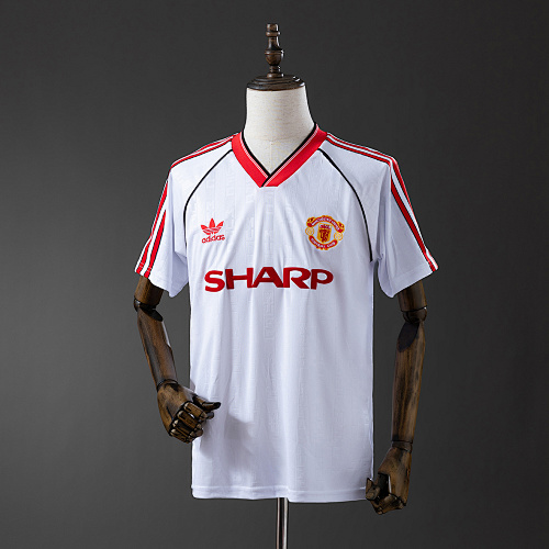 M-U 1988/90 Visitante Retrô Camisa S-XXL