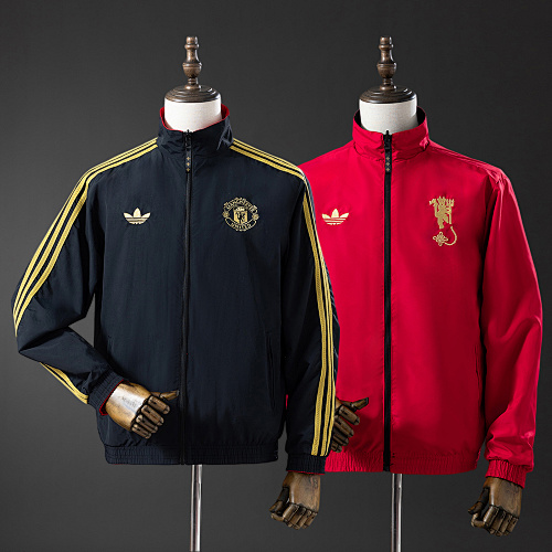 M-U Reversible Jacket Windbreaker - Black & Red S-XXL