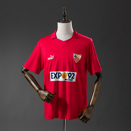 Sevilla 87/90 Visitante Retrô Camisa S-XXL