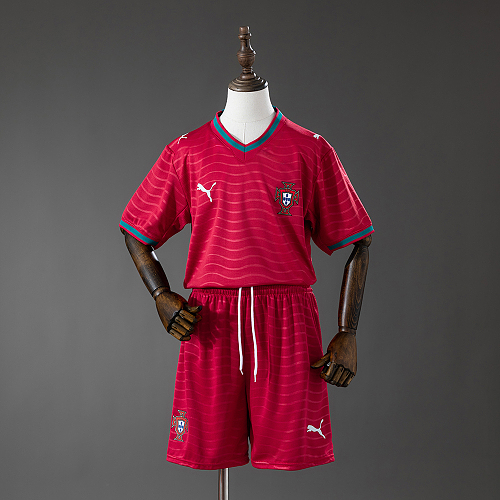 Portugal 2026 Titular Kit infantil Tamanho 16-28