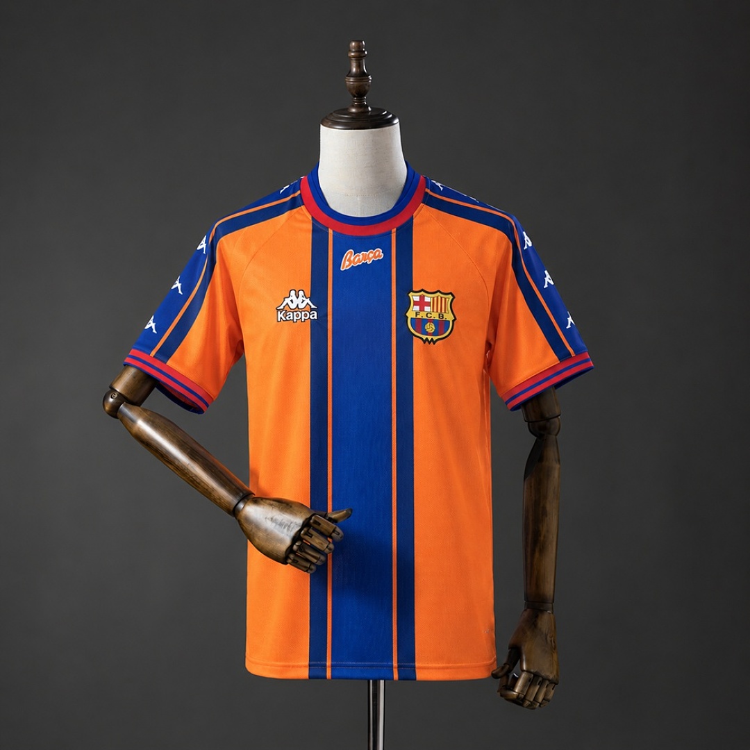 Barcelona 1997 Visitante Retrô Camisa S-XXL, foto 1