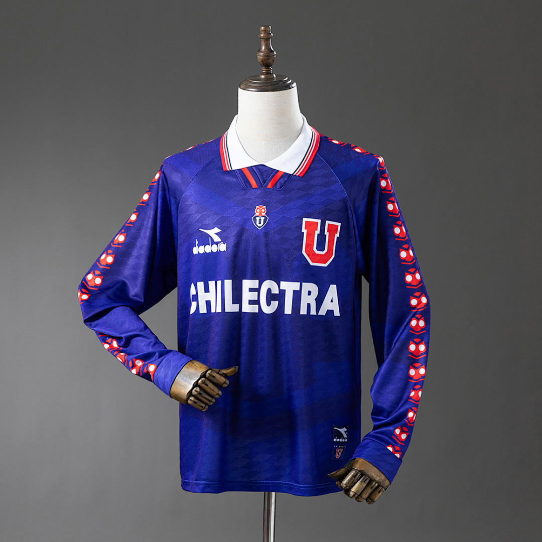 Retrô Manga longa Universidad de Chile1996 Titular S-3XL, foto 1