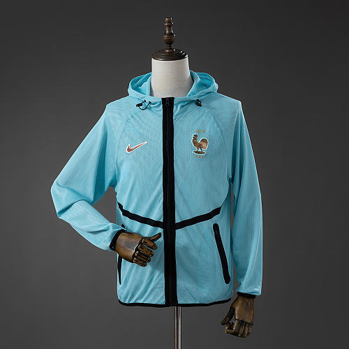 France 2026 Men's Football Anthem Jacket - Light Blue S-XXL