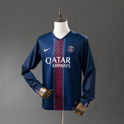 PSG 25/26 Titular Manga longa Camisa S-4XL