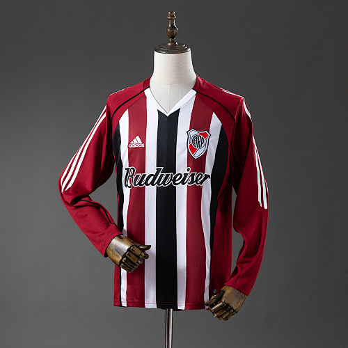 River Plate 05/06 Visitante Manga longa Retrô Camisa S-XXL