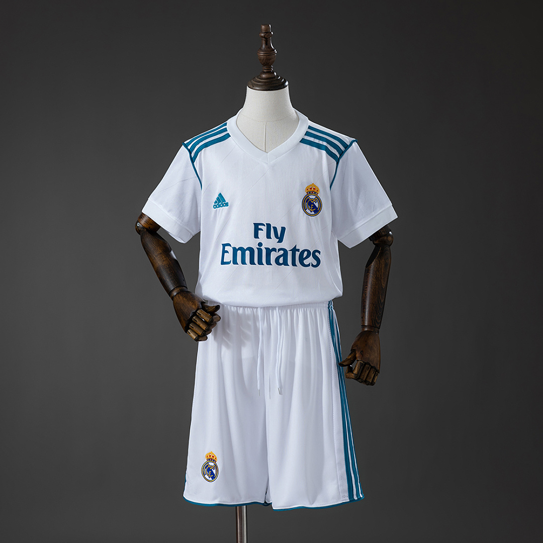 Real Madrid 17/18 Titular Retrô Kit infantil Tamanho 16-28, foto 1