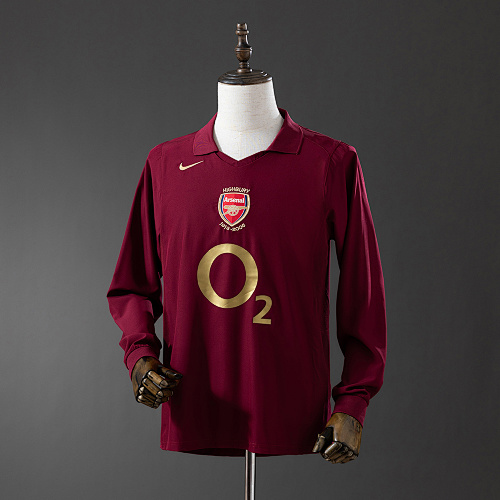Retrô Manga longa 05/06 Arsenal Titular S-XXL