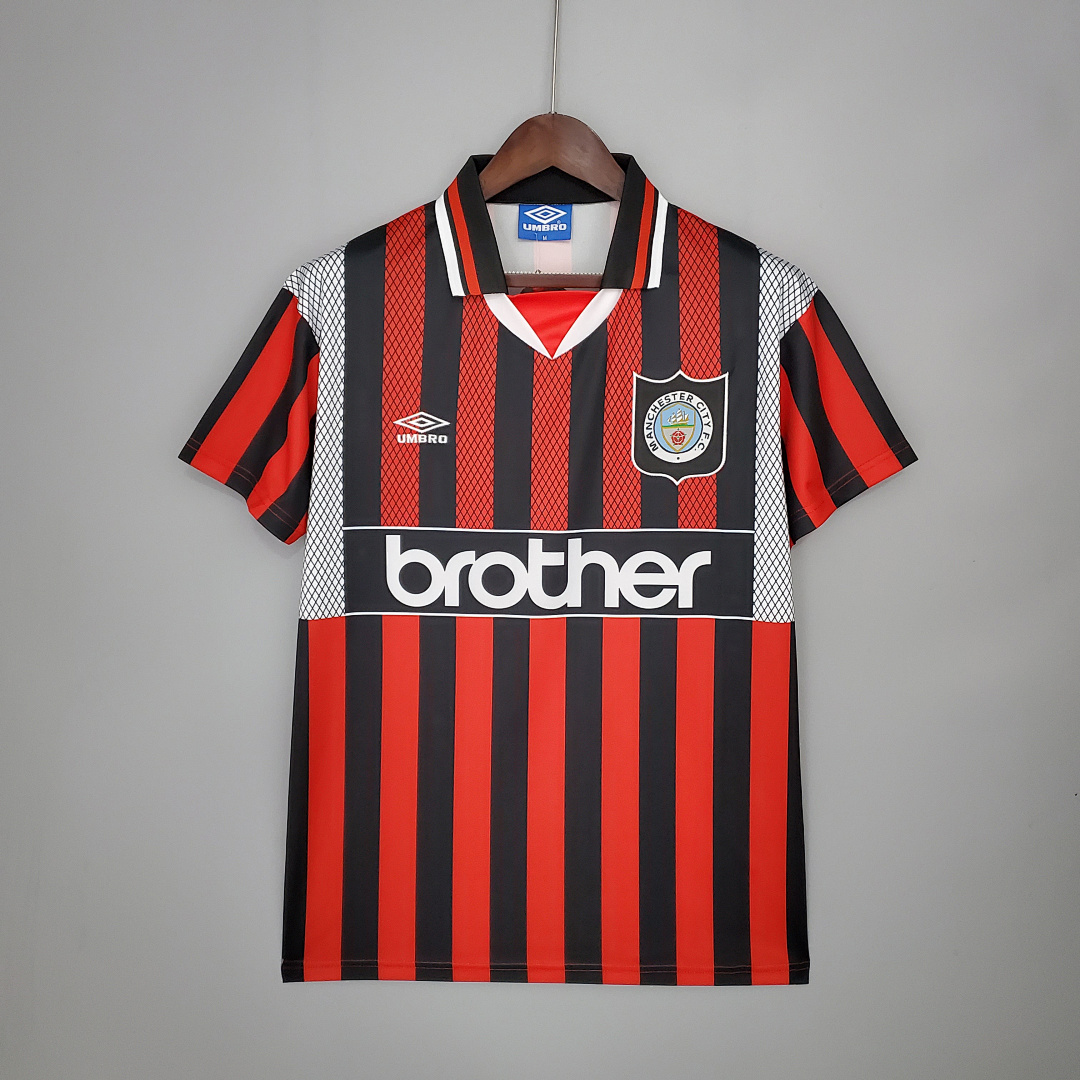 Retrô 94/96 Manchester City Visitante S-XXL, foto 1