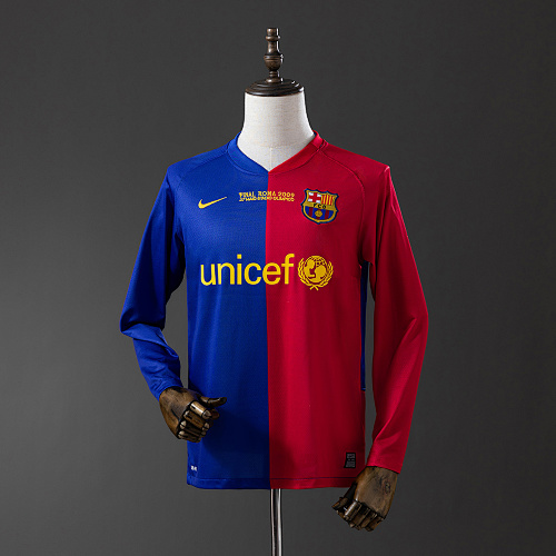 Retrô long sleeves Barcelona 08/09 Champions League Titular S-XXL
