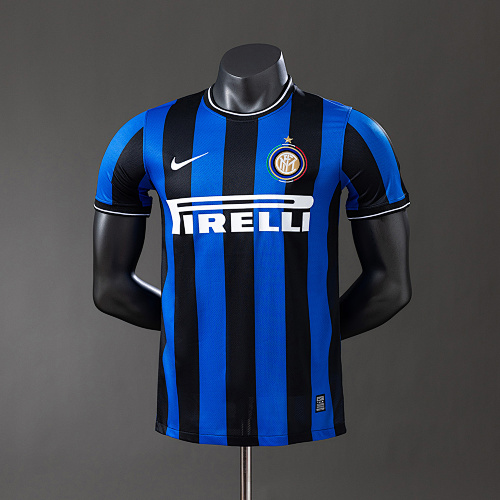 Inter Milan 09/10 Versão jogador Retrô Titular Camisa S-3XL