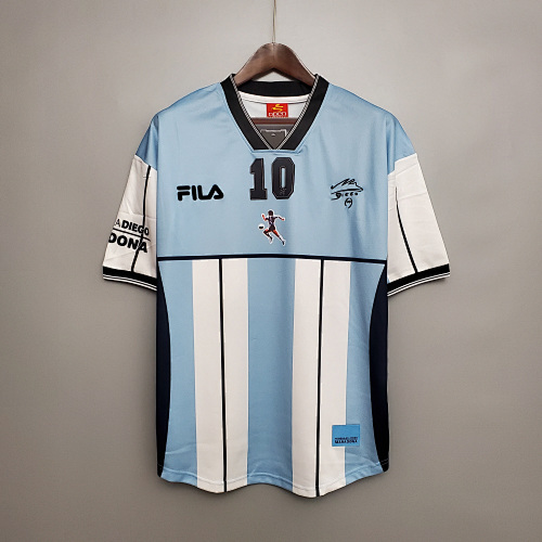 Retrô 2001 Argentina Maradona #10 Commemorative Edition S-XXL