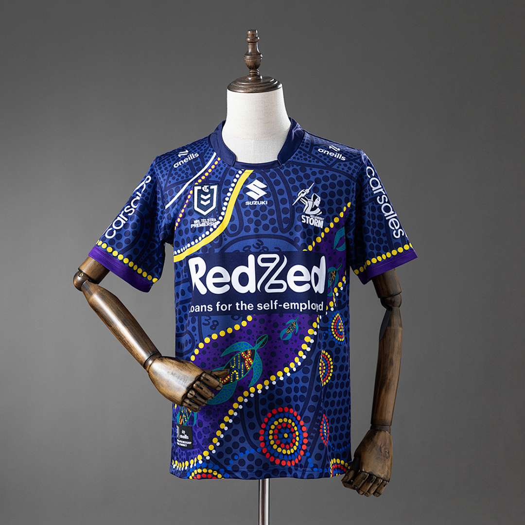 NRL Melbourne Storm 2025 Indigenous Camisa S-5XL, foto 1