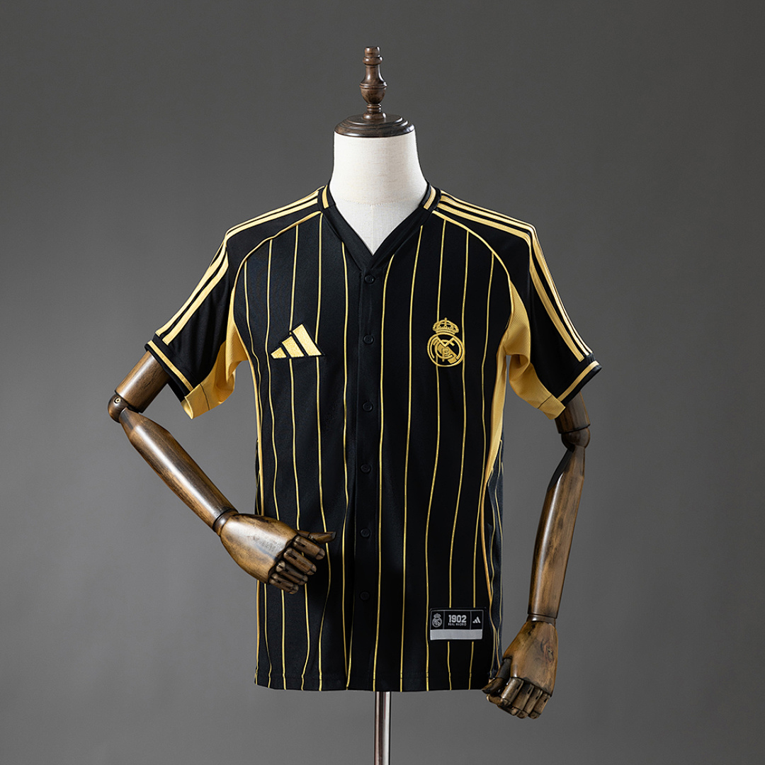 Real Madrid 25/26 Baseball - Black Camisa S-4XL, foto 1