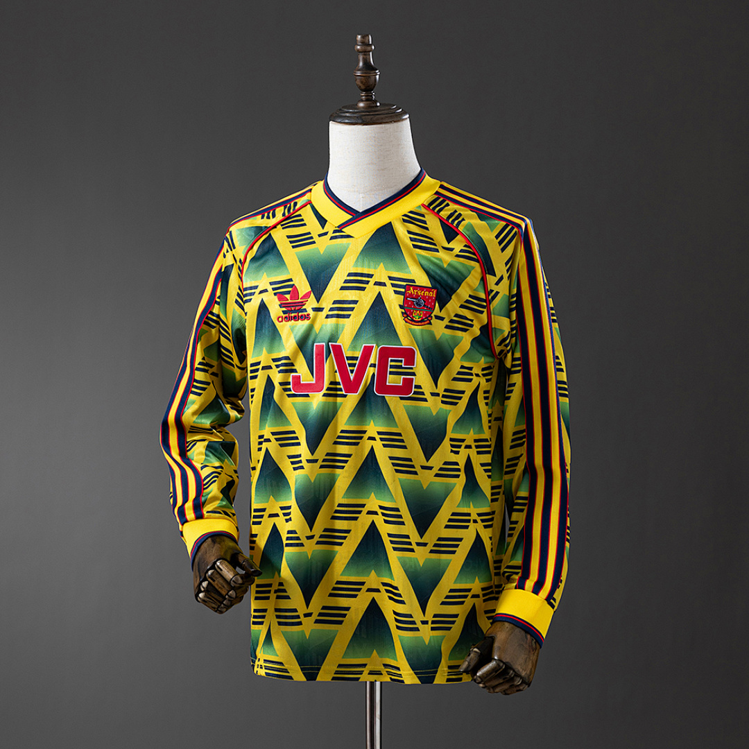 Retrô Manga longa Arsenal 91/93 Visitante S-XXL, foto 1