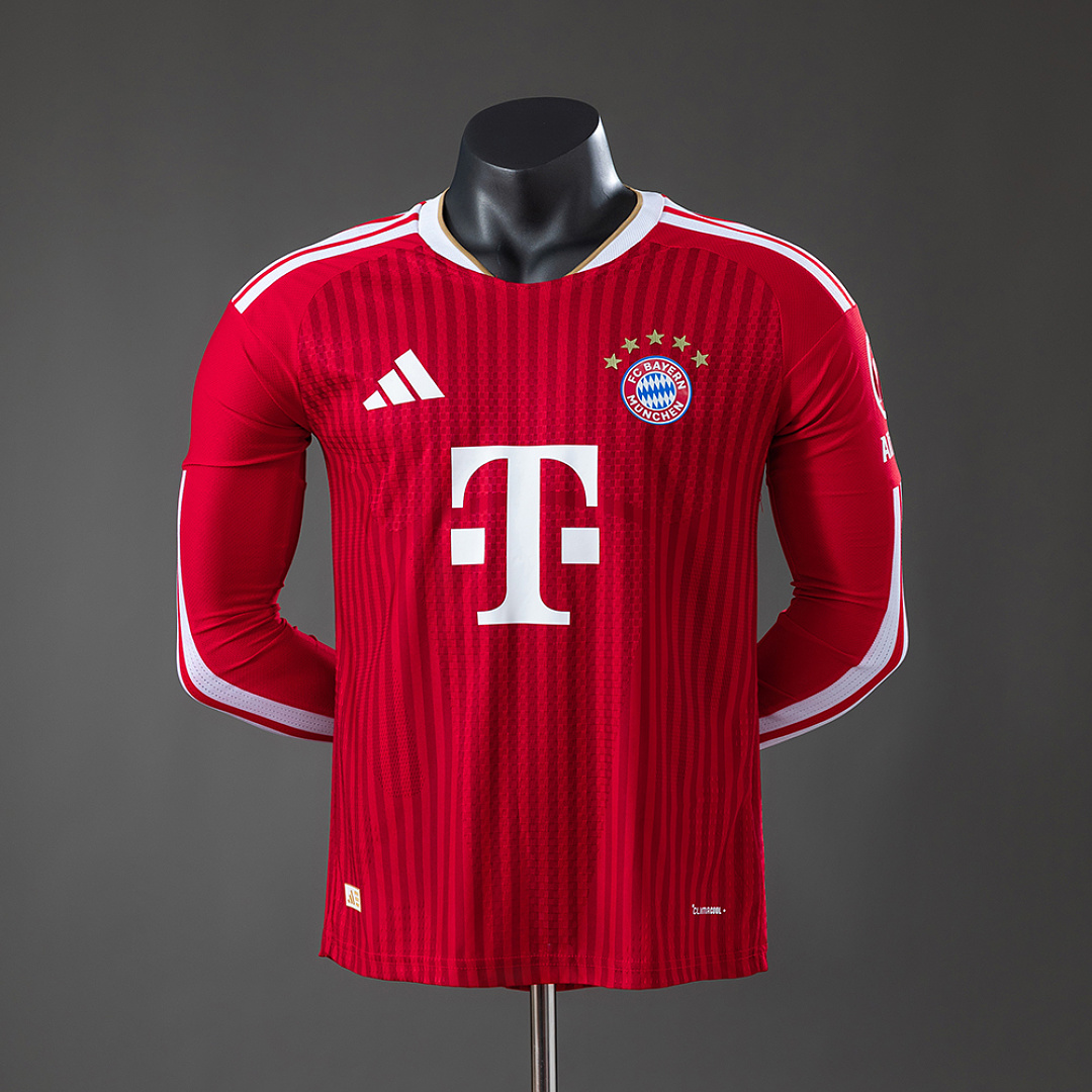 Bayern Munich 26/27 Titular Versão jogador Manga longa Camisa S-3XL, foto 1