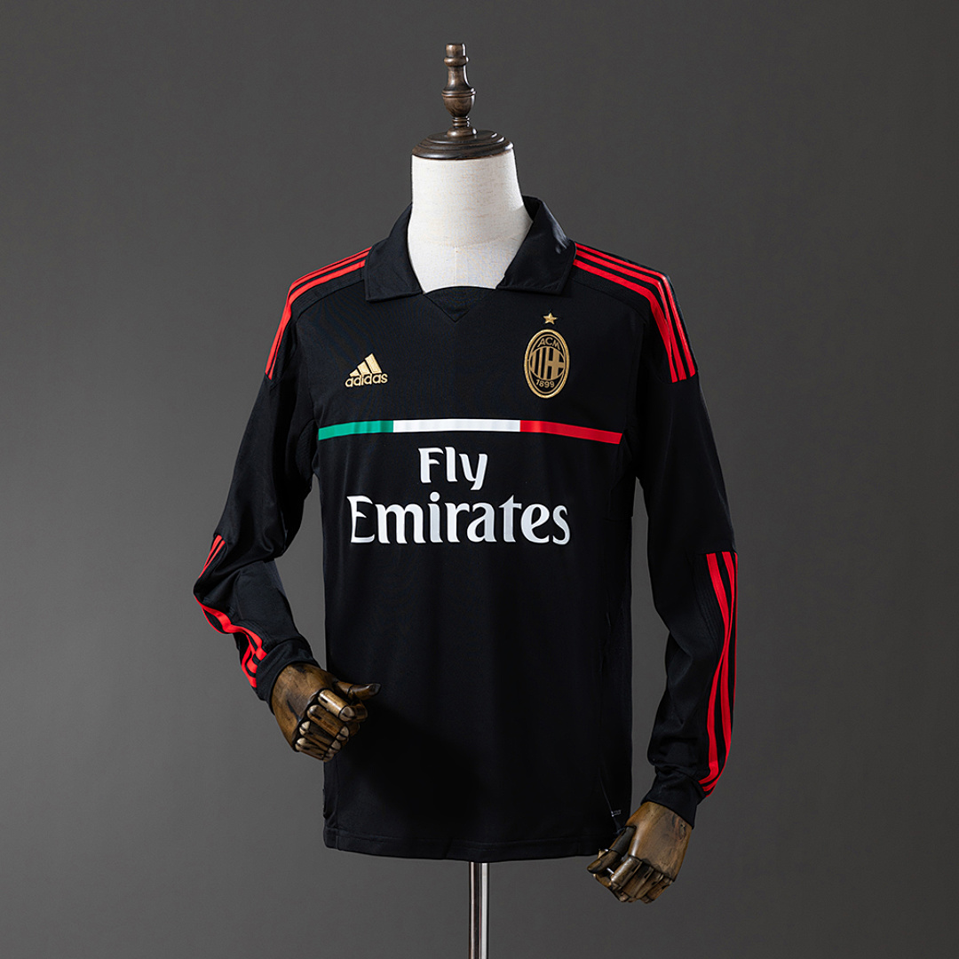 AC Milan 11/12 Visitante Manga longa Retrô Camisa S-XXL, foto 1