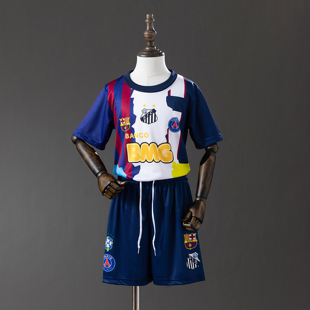Neymar jr 25/26 Commemorative Kit infantil Tamanho 16-28, foto 1