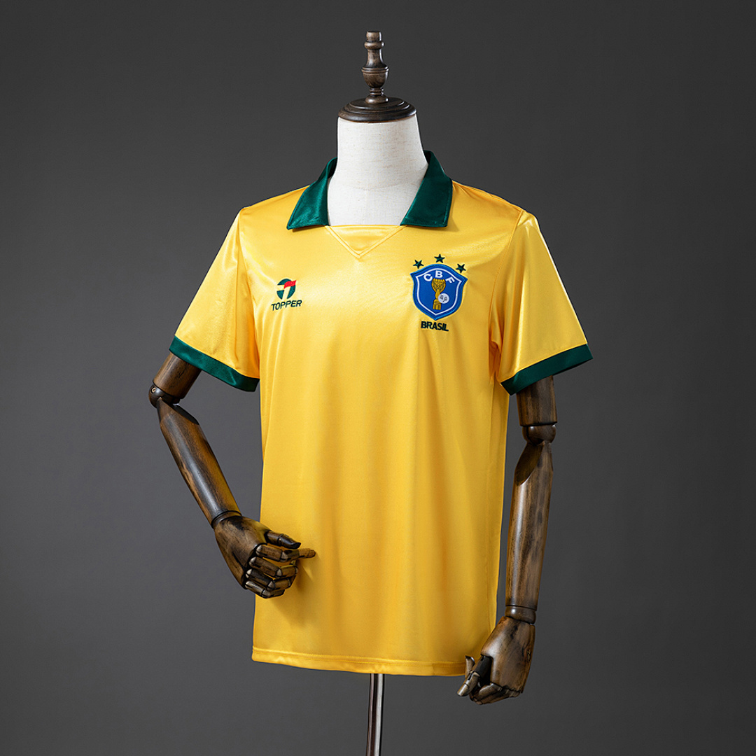 Retrô 1988 Brazil Titular S-XXL, foto 1