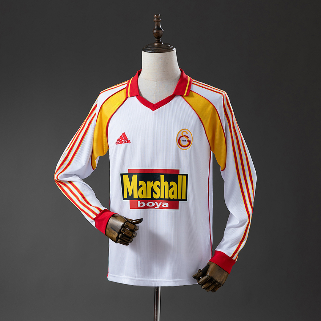 Galatasaray 99/00 Visitante Manga longa Retrô Camisa S-XXL, foto 1