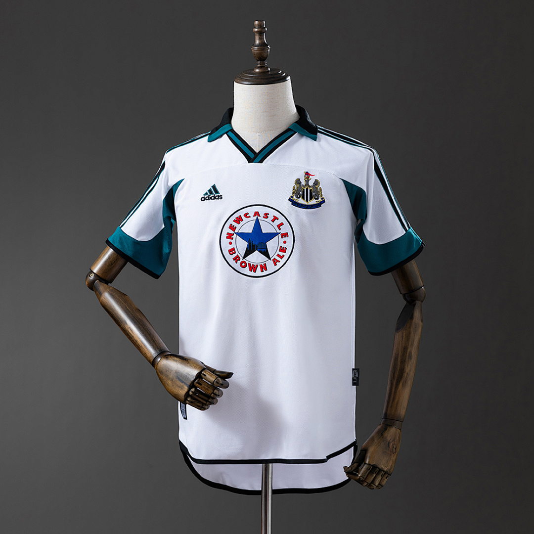 Newcastle United 99/00 Visitante Retrô Camisa S-XXL, foto 1