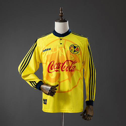 America 97/98 Titular Manga longa Retrô Camisa S-XXL