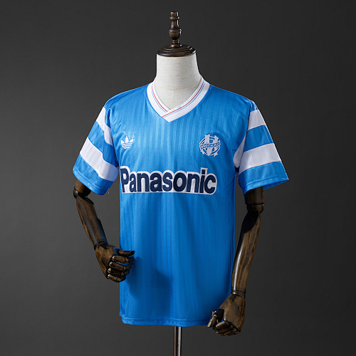 Olympique de Marseille 1990 Visitante Retrô Camisa S-XXL