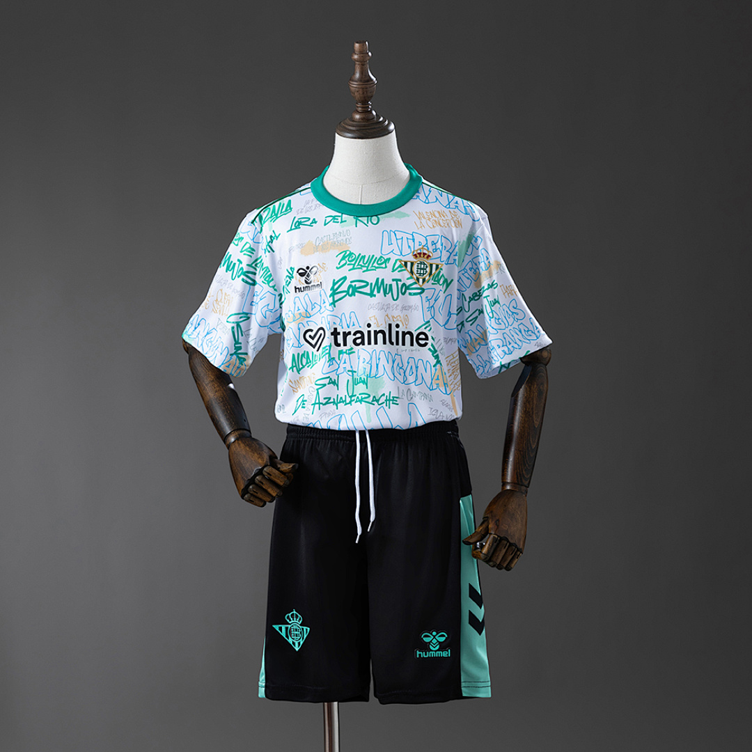 Real Betis 25/26 Edição especial Kit infantil Tamanho 16-28, foto 1
