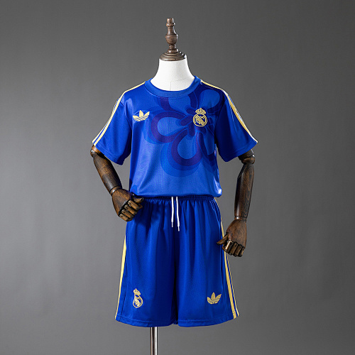 Real Madrid 25/26 Cultural Story - Blue Kit infantil Tamanho 16-28