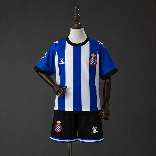 RCD Espanyol 26/27 Titular Kids Kit Tamanho 16-28