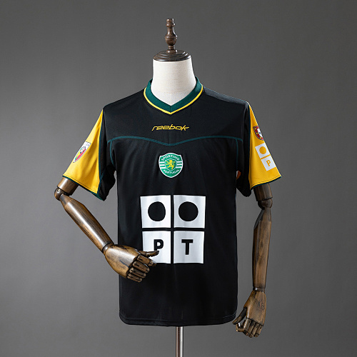 Sporting CP 02/03 Visitante Retrô Camisa S-XXL