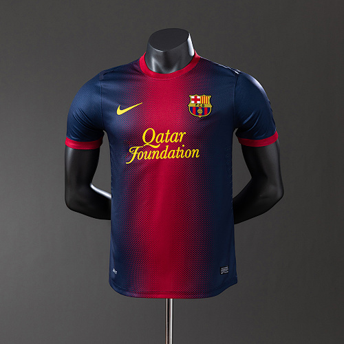 Barcelona 12/13 Titular Versão jogador Retrô Camisa S-3XL