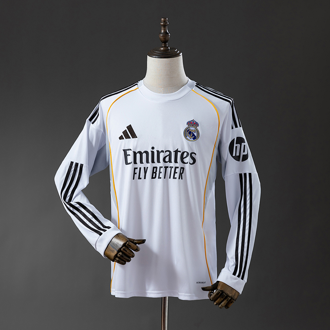 Real Madrid 25/26 Titular Manga longa Camisa S-4XL, foto 1