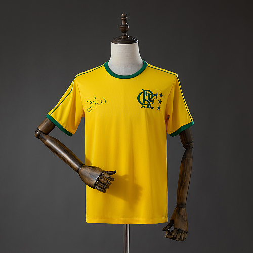 Flamengo 26/27 Zico Signature World Cup Version Yellow Camisa S-4XL