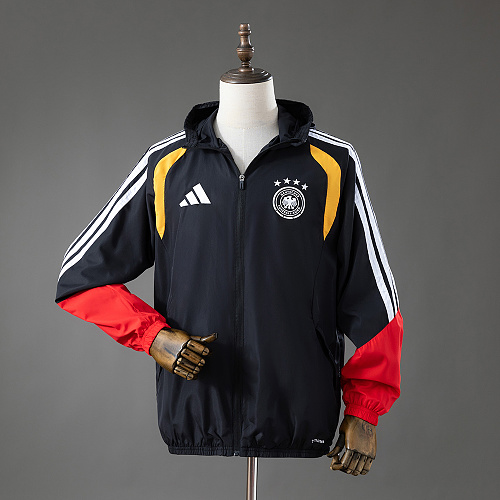 Germany 2026 All Weather Jacket Windbreaker - Black S-XXL