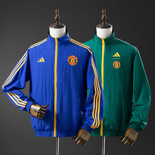 M-U Reversible Jacket Windbreaker - Blue & B Army Green S-XXL