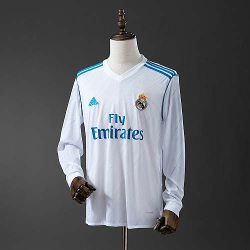 Retrô Manga longa Real Madrid 17/18 Titular S-XXL