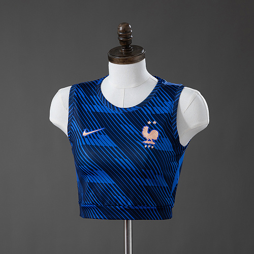 France 2026 Titular Feminina Crop Top Style Vest S-XXL