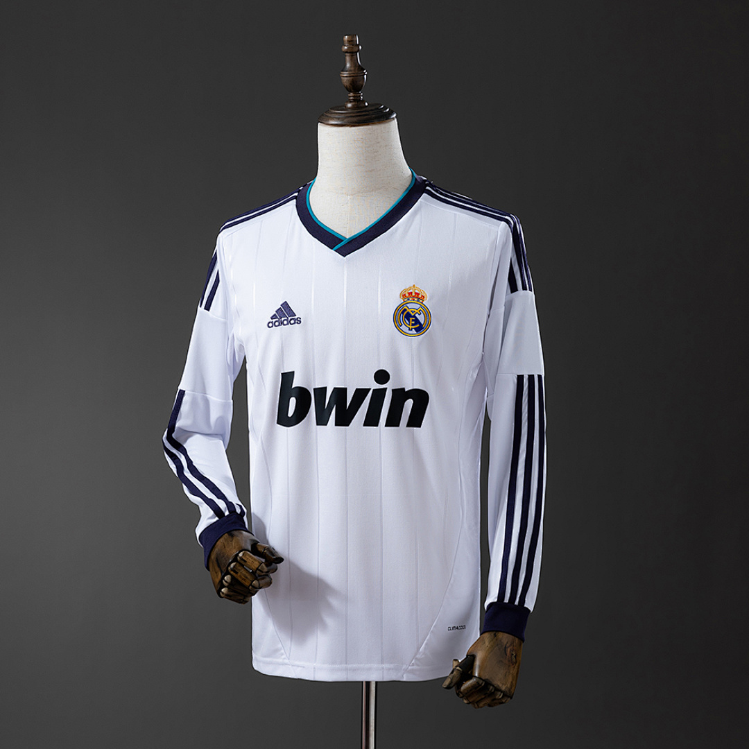 Retrô Real Madrid 12/13 Manga longa Titular S-XXL, foto 1